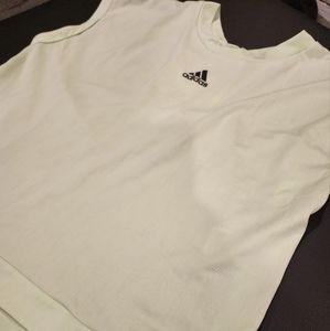 Ladies lime green and black sport top